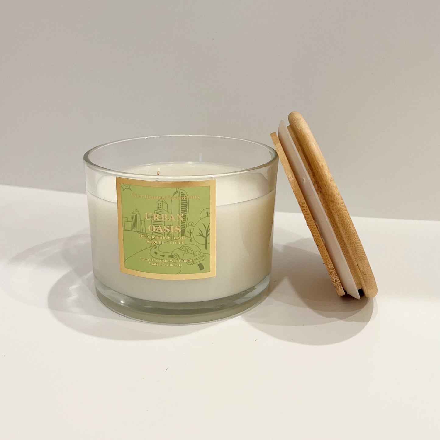 16oz Double Wick Glass Jar Candle