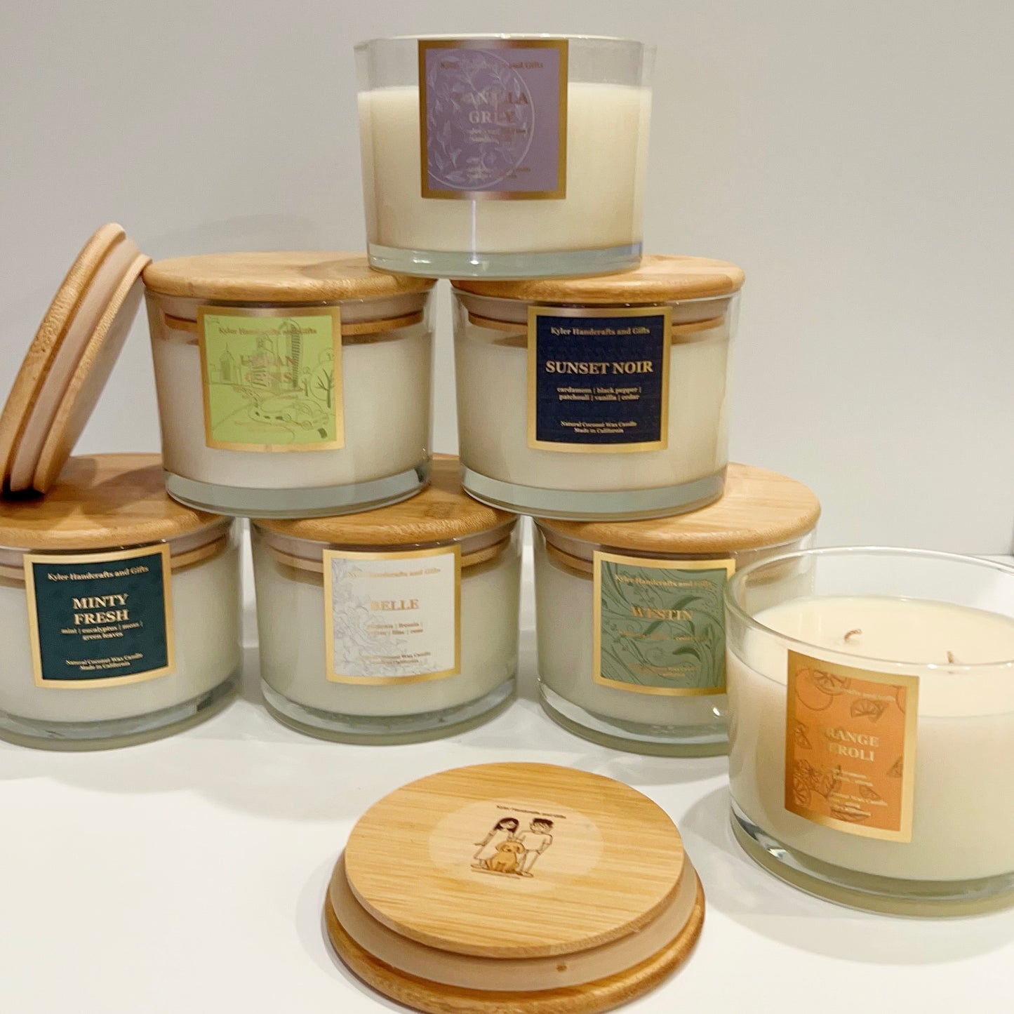 16oz Double Wick Glass Jar Candle