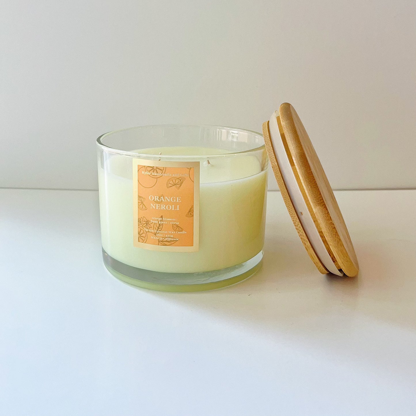 16oz Double Wick Glass Jar Candle